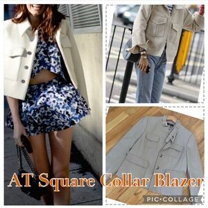 AT Blazer with Belt Classic Collar size 6